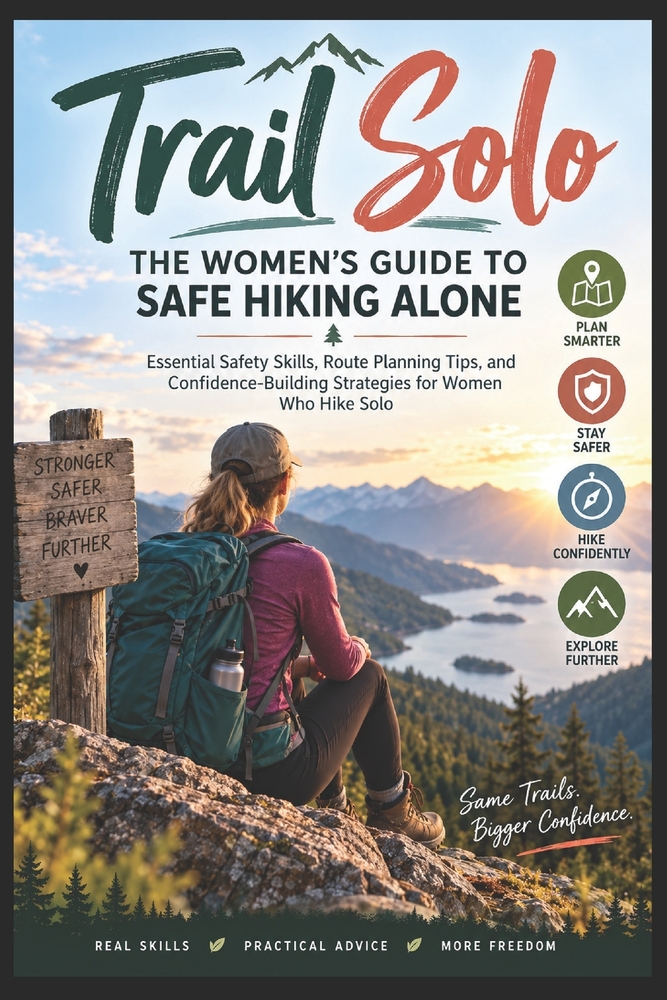 Trail Solo: The Women's Guide to Safe Hiking Alone: Essential Safety Skills, Route Planning Tips, and Confidence-Building Strategies for Women Who Hik cover