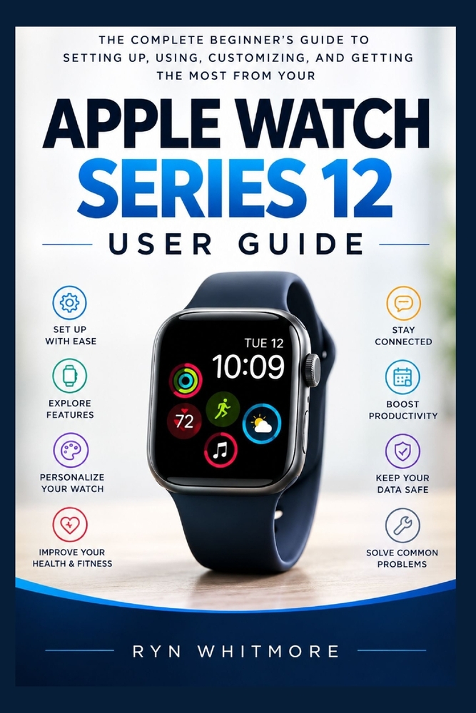 Apple Watch Series 12 User Manual: The Complete Beginner's Manual to Setting Up, Using, Customizing, and Getting the Most from Your Apple Watch Series cover