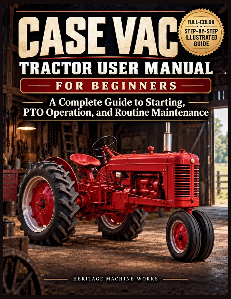 Case VAC Tractor User Manual for Beginners: A Complete Guide to Starting, PTO Operation, and Routine Maintenance cover