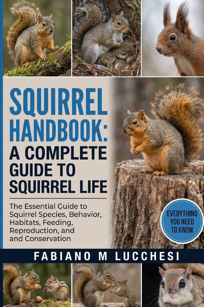 Squirrel Handbook: A Complete Guide to Squirrel Life: The Essential Guide to Squirrel Species, Behavior, Habitats, Feeding, Reproduction, and Conserva cover