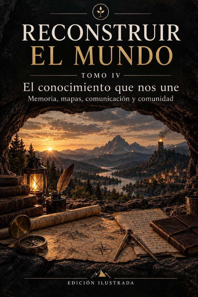 Reconstruir el mundo - Tomo IV: El conocimiento que nos une Memoria, mapas, comunicación y comunidad cover