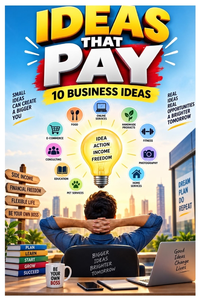 Ideas that Pay: 10 business Ideas cover