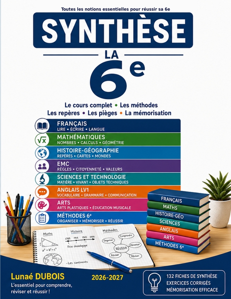 COLLECTION SYNTHÈSE 6e: Toutes les notions essentielles pour réussir sa 6e cover