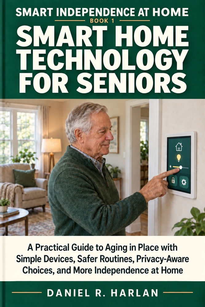 Smart Home Technology for Seniors: A Practical Guide to Aging in Place with Simple Devices, Safer Routines, Privacy-Aware Choices, and More Independen cover