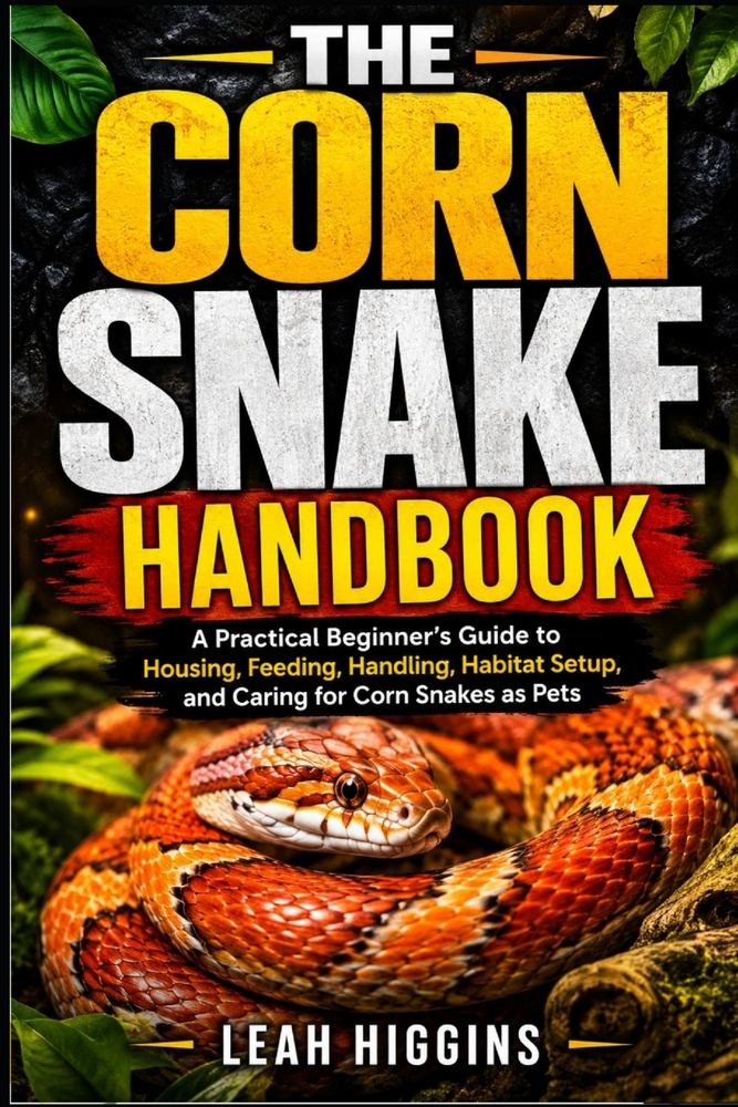 The Corn Snake Handbook: A Practical Beginner's Guide to Housing, Feeding, Handling, Habitat Setup, and Caring for Corn Snakes as Pets cover