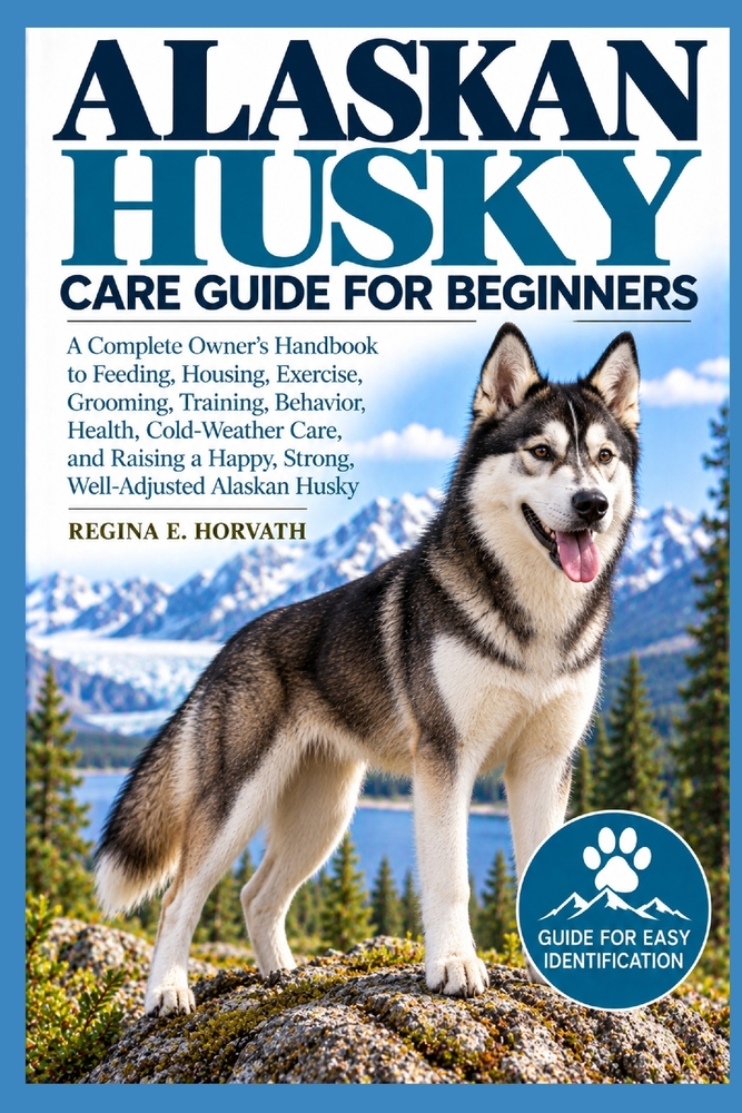 Alaskan Husky Care Guide for Beginners: A Complete Owner's Handbook to Feeding, Housing, Exercise, Grooming, Training, Behavior, Health, Cold-Weather cover