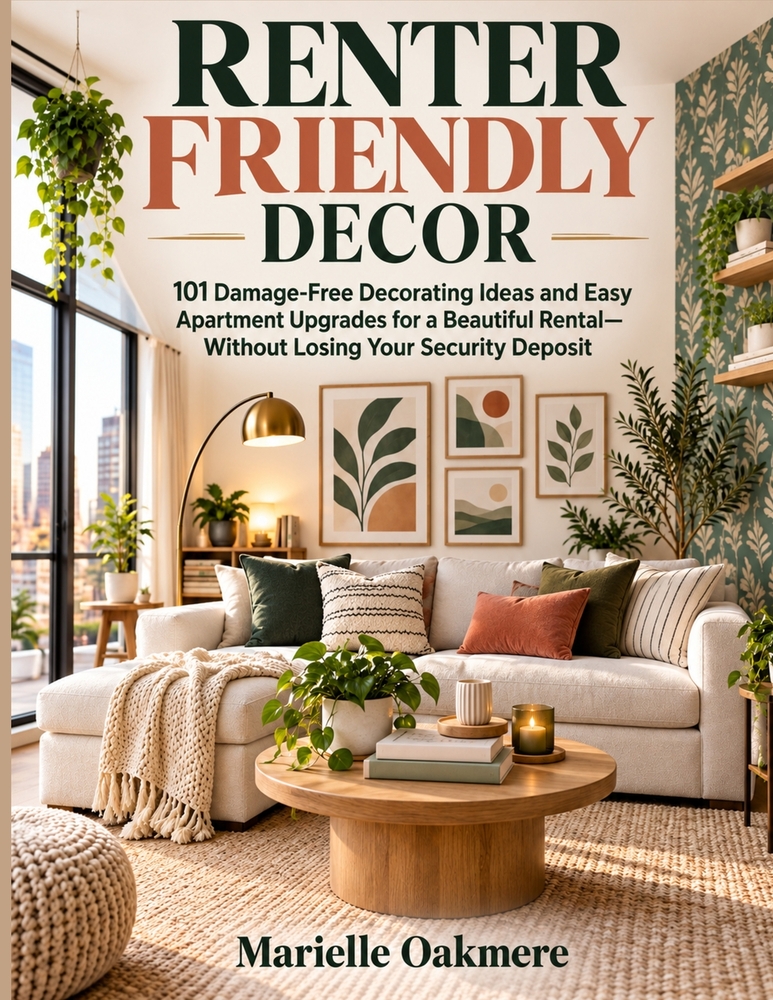 Renter Friendly Decor: 101 Damage-Free Decorating Ideas and Easy Apartment Upgrades for a Beautiful Rental-Without Losing Your Security Deposit cover