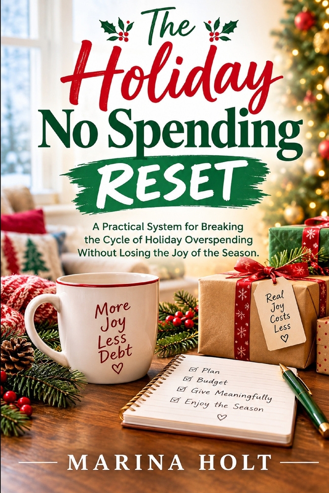 The Holiday No Spending Reset: A Practical System for Breaking the Cycle of Holiday Overspending Without Losing the Joy of the Season cover