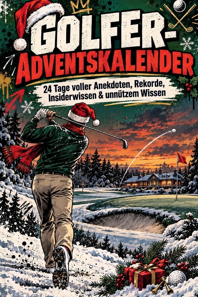 Der große Golf-Adventskalender: 24 Türchen voller Golfwissen, unglaublicher Geschichten, Rekorde, Insider-Fakten, Golf-Humor und Quizfragen - das Weih cover