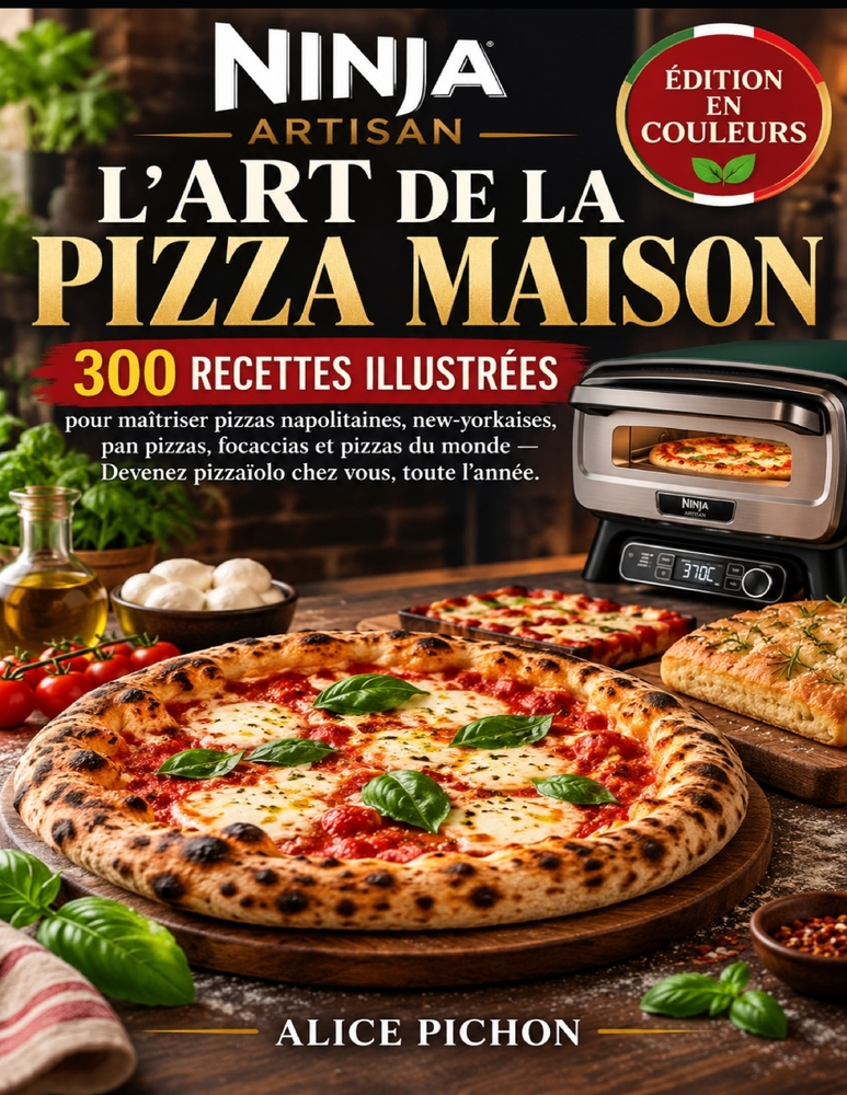 Ninja Artisan - L'Art de la Pizza Maison: 300 recettes illustrées pour maîtriser pizzas napolitaines, new-yorkaises, pan pizzas, focaccias et pizzas d cover