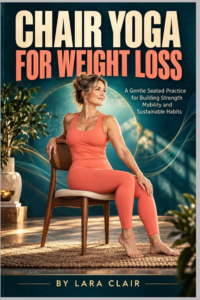 Chair Yoga for Weight Loss: A Gentle Seated Practice for Building Strength, Mobility, and Sustainable Habits cover