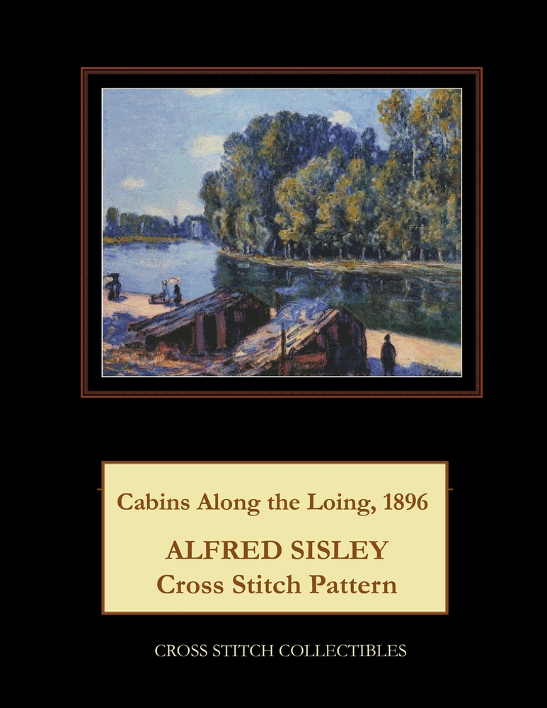 Cabins Along the Loing, 1896: Alfred Sisley Cross Stitch Pattern cover
