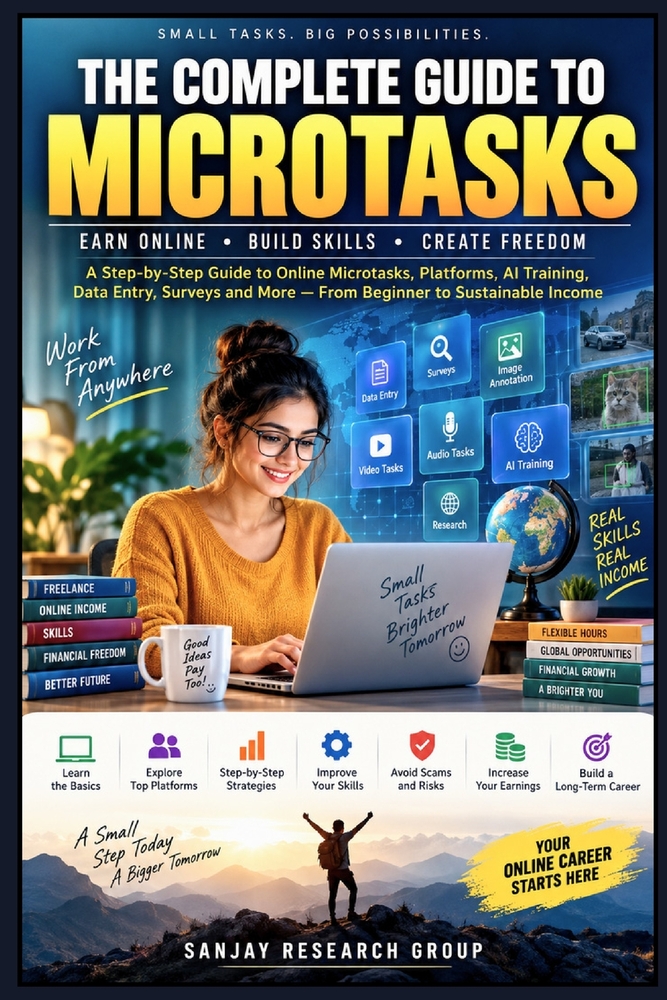 Microtasks: A Step by Step Guide to online Microtasks, Platform, AI Training, Data Entry, Surveys and More - From Beginner to Sustainable Income cover