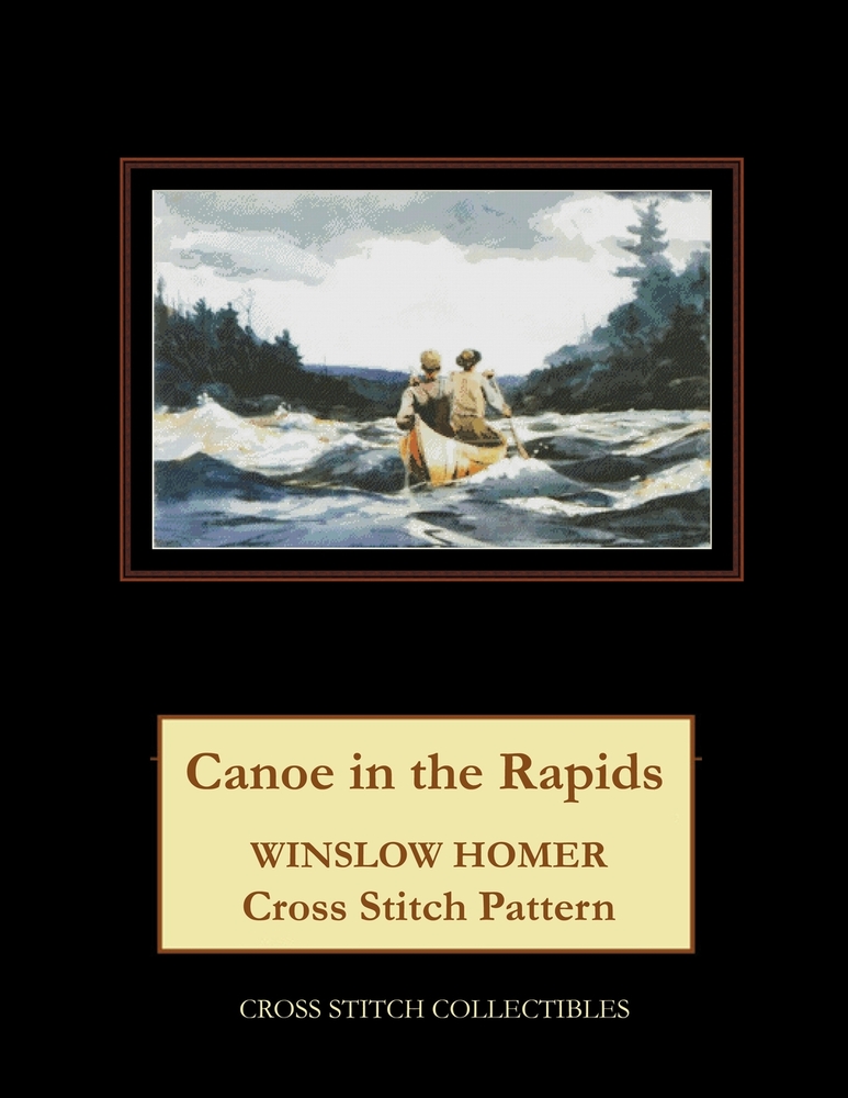Canoe in the Rapids: Winslow Homer Cross Stitch Pattern cover
