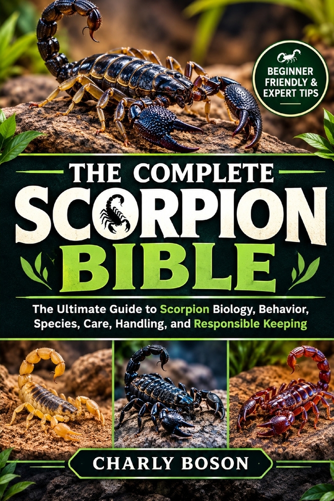 The Complete Scorpion Bible: The Ultimate Guide to Scorpion Biology, Behavior, Species, Care, Handling, and Responsible Keeping cover