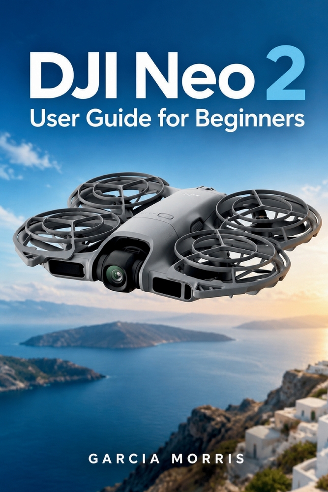 DJI Neo 2 User Guide for Beginners: Practical Guidance for Safe Setup Smooth Flight Smart Tracking Clear 4K Video FPV Control Battery Care and Everyda cover
