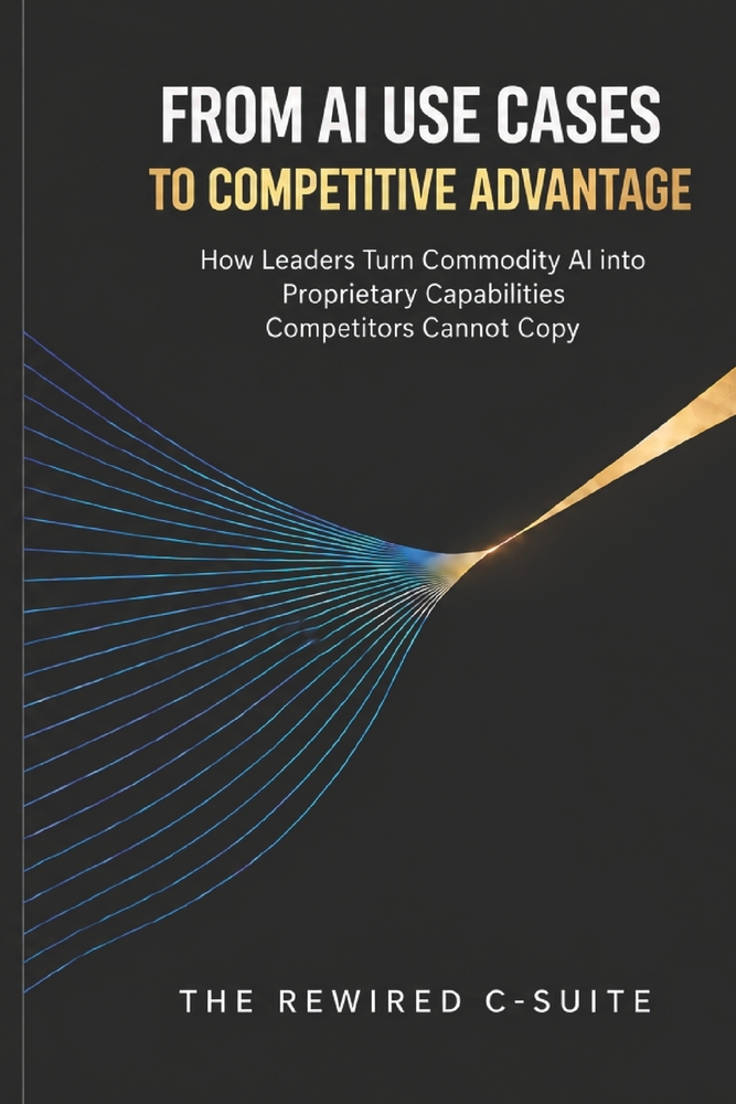 From AI Use Cases to Competitive Advantage: How Leaders Turn Commodity AI into Proprietary Capabilities Competitors Cannot Copy cover