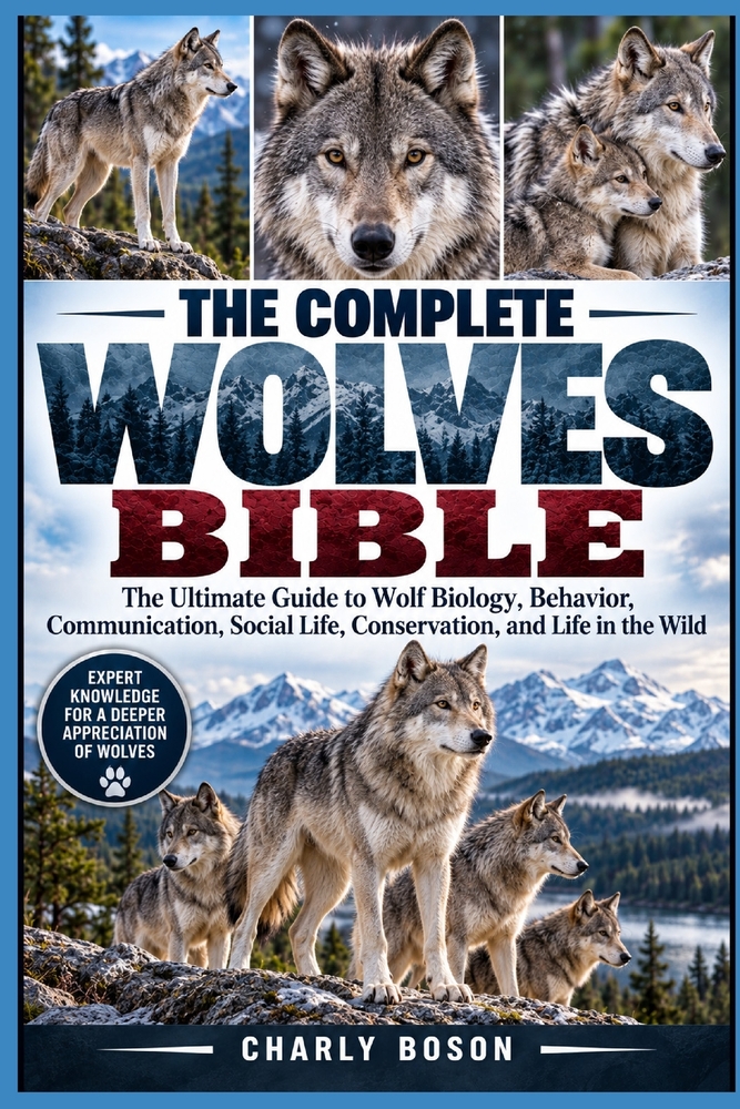 The Complete Wolves Bible: The Ultimate Guide to Wolf Biology, Behavior, Communication, Social Life, Conservation, and Life in the Wild cover