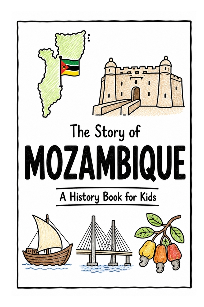 The Story of Mozambique - A History Book for Kids: A Fun, Educational, and Illustrated Journey Through Mozambican History for Children and Curious Min cover