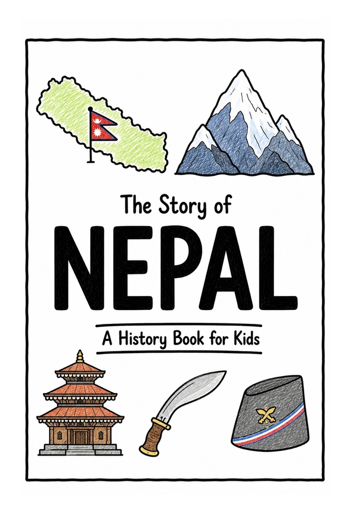 The Story of Nepal - A History Book for Kids: A Fun, Educational, and Illustrated Journey Through Nepalese History for Children and Curious Minds cover
