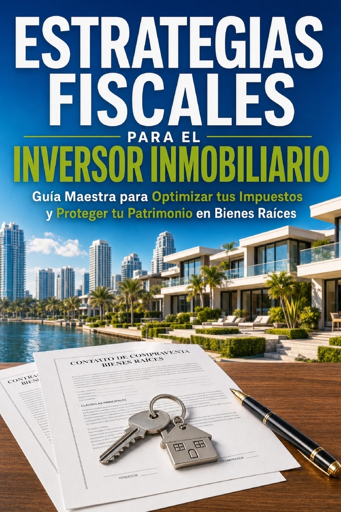 Estrategias Fiscales para el Inversor Inmobiliario: Cómo pagar menos impuestos legalmente y construir patrimonio con bienes raíces cover