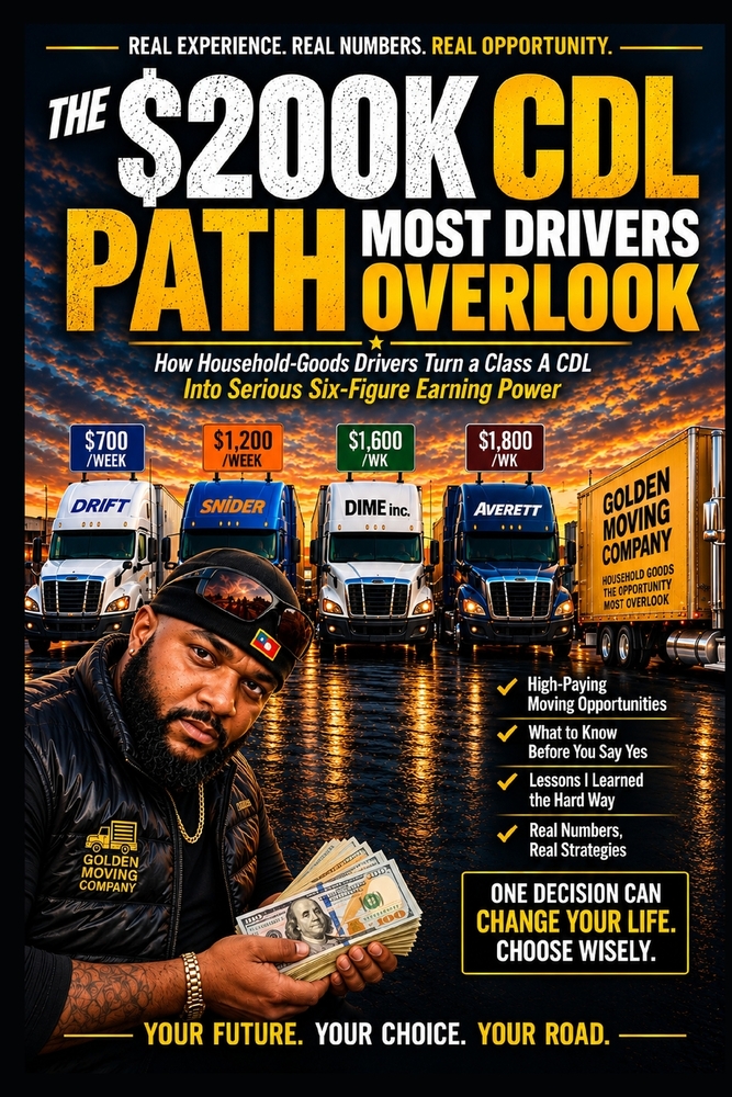 The $200K CDL Path Most Drivers Overlook: How Household-Goods Drivers Turn a Class A CDL Into Serious Six-Figure Earning Power cover