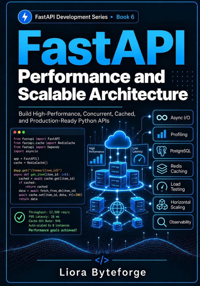 FastAPI Performance and Scalable Architecture: Build High-Performance, Concurrent, Cached, and Production-Ready Python APIs cover