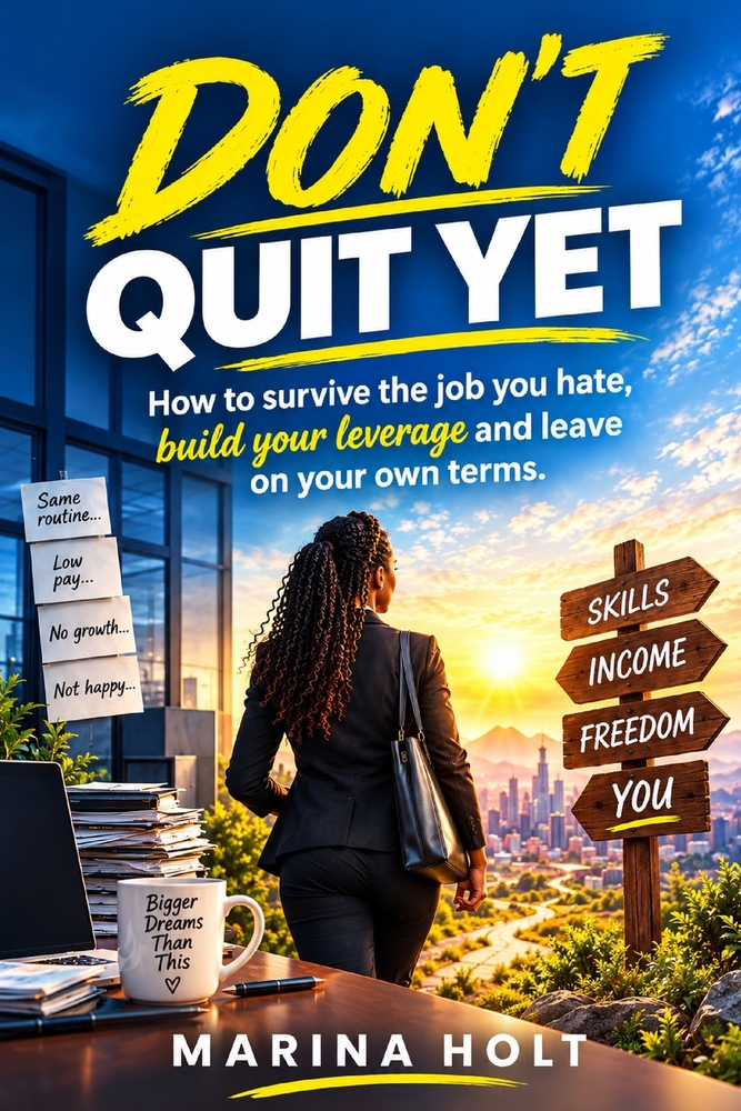 Don't Quit Yet: How to Survive a Job You Hate, Build Your Leverage, and Leave on Your Own Terms cover