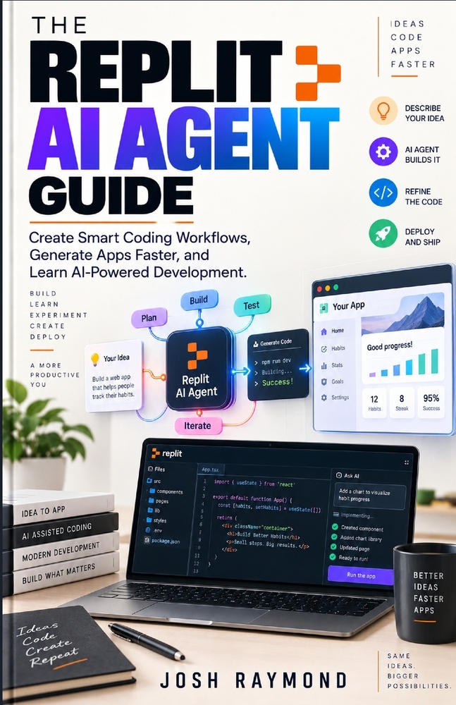 The Replit AI Agent Guide: Create Smart Coding Workflows, Generate Apps Faster, and Learn AI-Powered Development cover