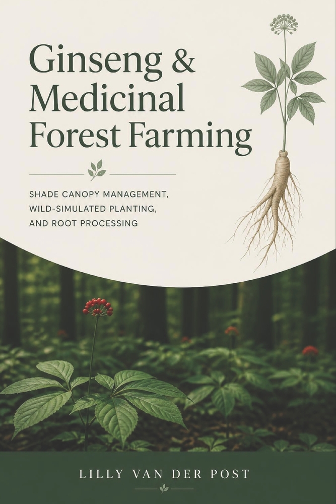 Ginseng & Medicinal Forest Farming: Shade Canopy Management, Wild-Simulated Planting, and Root Processing cover