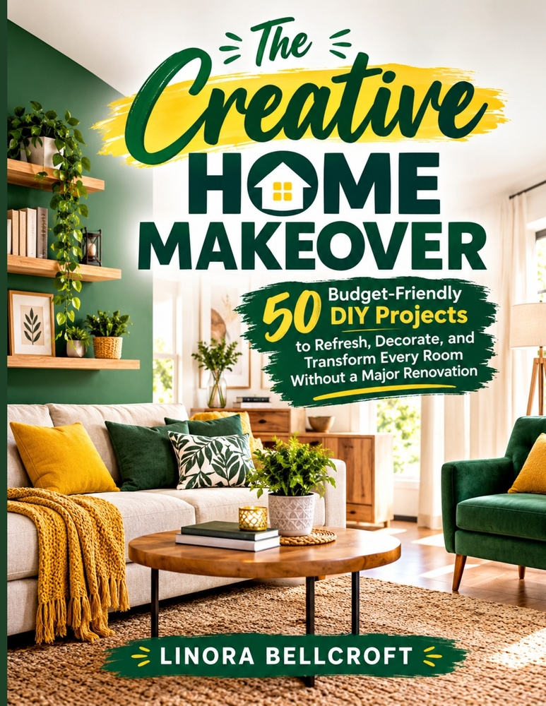The Creative Home Makeover: 50 Budget-Friendly DIY Projects to Refresh, Decorate, and Transform Every Room Without a Major Renovation cover
