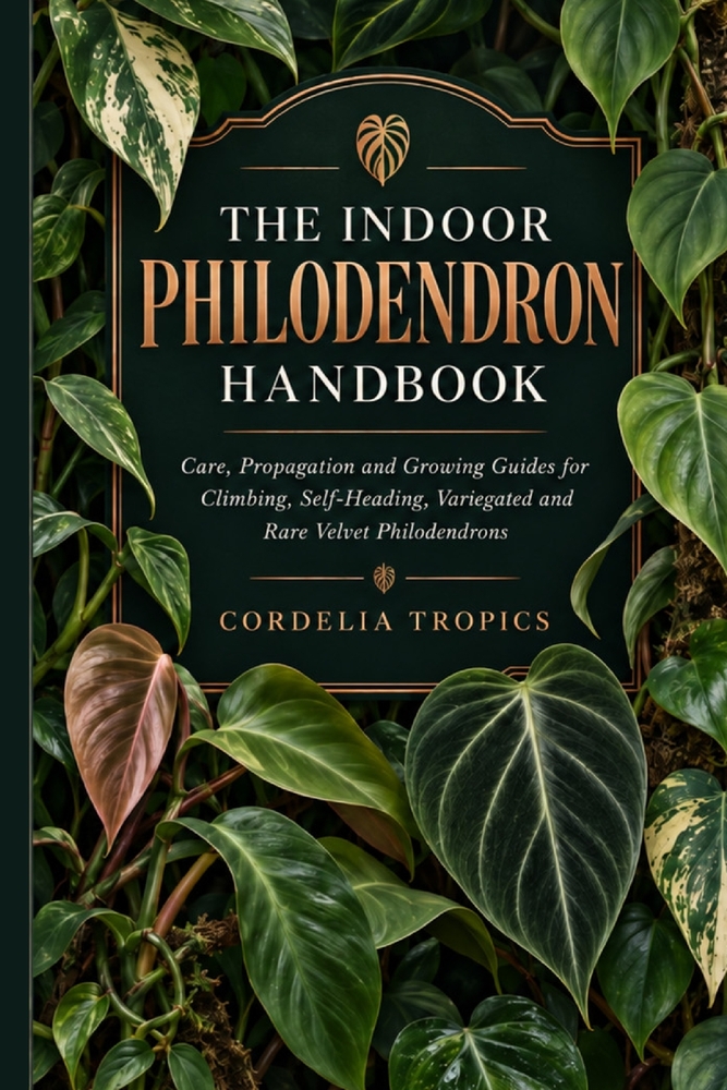 The Indoor Philodendron Handbook: Care, Propagation and Growing Guides for Climbing, Self-Heading, Variegated and Rare Velvet Philodendrons cover
