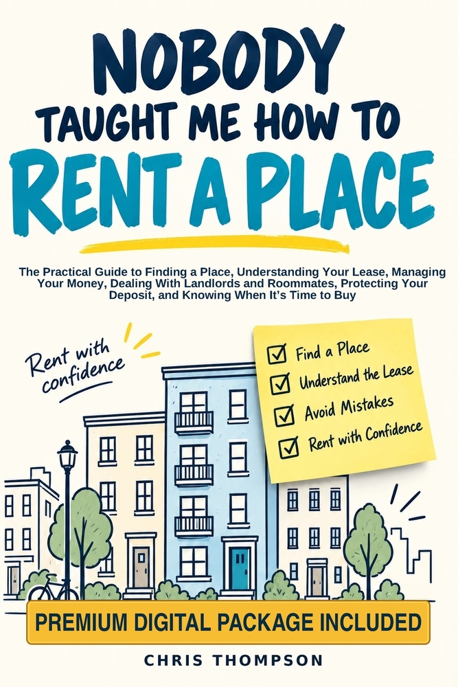 Nobody Taught Me How to Rent a Place: The Practical Guide to Finding a Place, Understanding Your Lease, Managing Your Money, Dealing With Landlords an cover