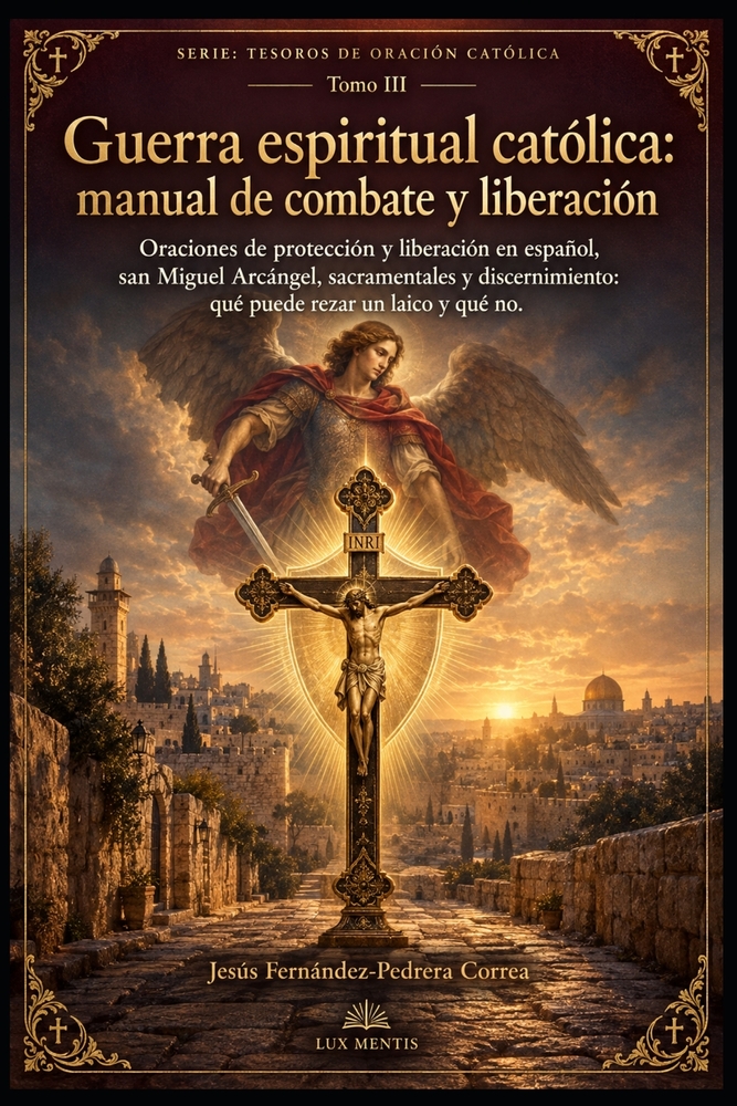 Guerra espiritual católica: manual de combate y liberación: Oraciones de protección y liberación en español, san Miguel Arcángel, sacramentales y disc cover
