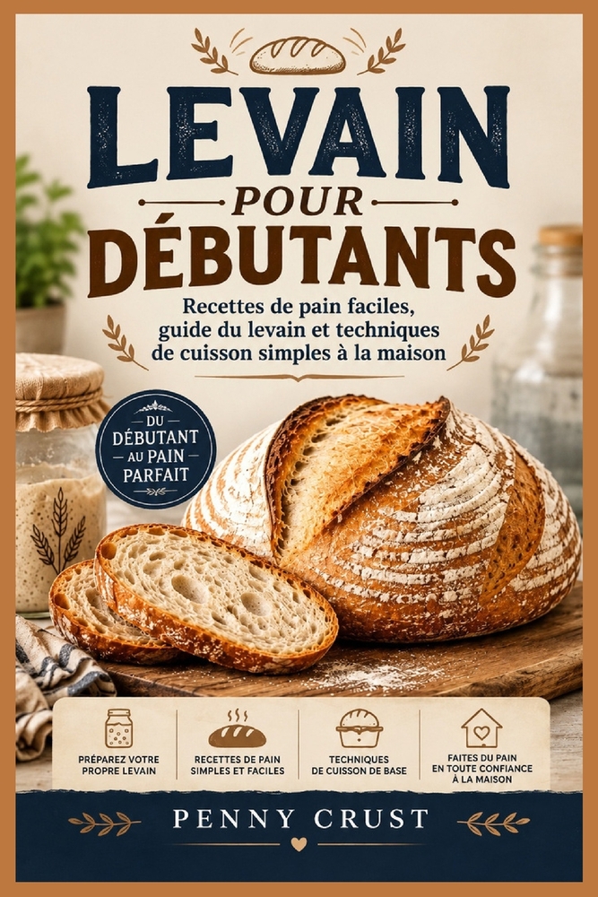Levain Pour Débutants: Recettes de pain faciles, guide du levain et techniques de cuisson simples à la maison cover