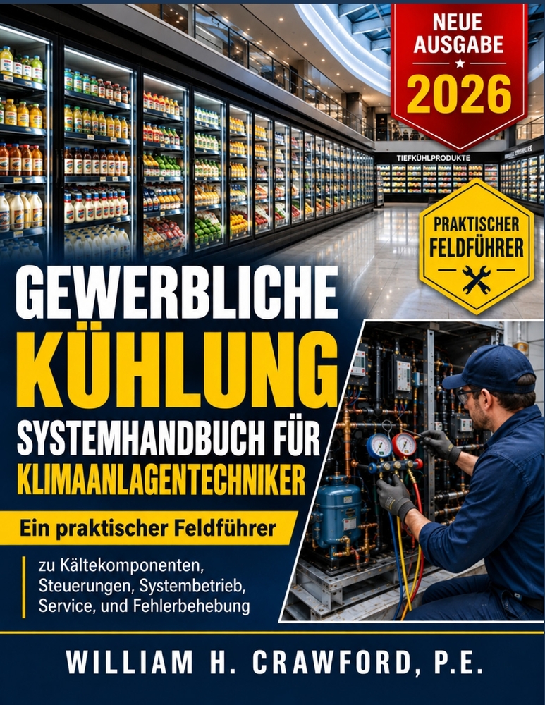 Gewerbliche kühlung Systemhandbuch Für klimaanlagentechniker: Ein praktischer Feldführer zu Kältekomponenten, Steuerungen, Systembetrieb, Service, und cover