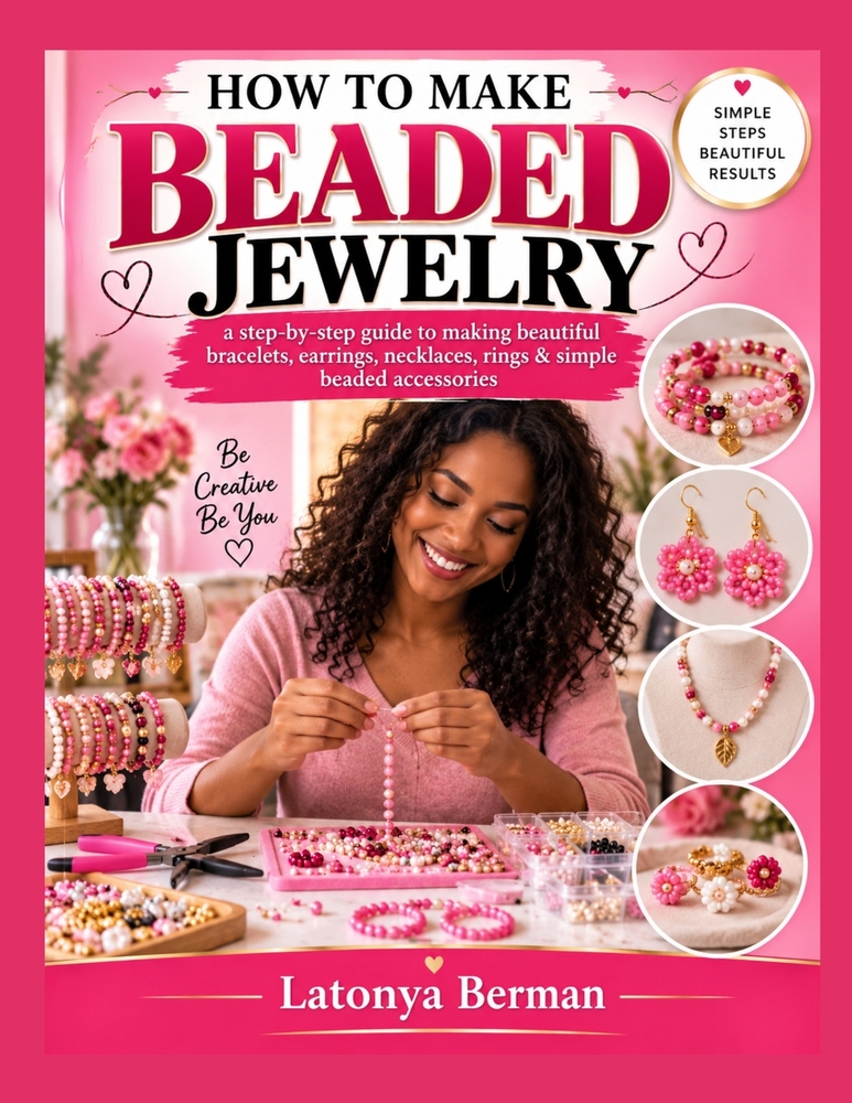 How to Make Beaded Jewelry: a step-by-step guide to making beautiful bracelets, earrings, necklaces, rings & simple beaded accessories cover