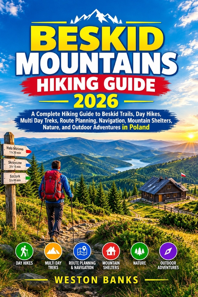 Beskid Mountains HIKING GUIDE 2026: A Complete Hiking Guide to Beskid Trails, Day Hikes, Multi Day Treks, Route Planning, Navigation, Mountain Shelter cover