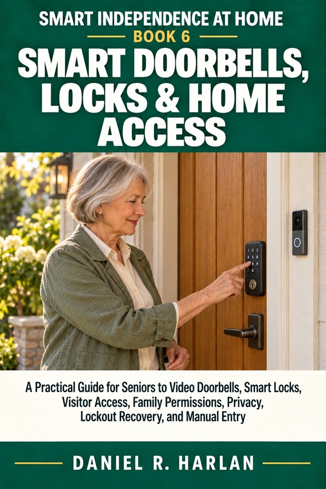 Smart Doorbells, Locks & Home Access: A Practical Guide for Seniors to Video Doorbells, Smart Locks, Visitor Access, Family Permissions, Privacy, Lock cover