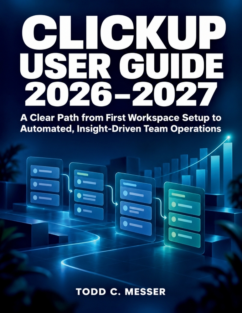 ClickUp User Guide 2026-2027: A Clear Path from First Workspace Setup to Automated, Insight-Driven Team Operations cover