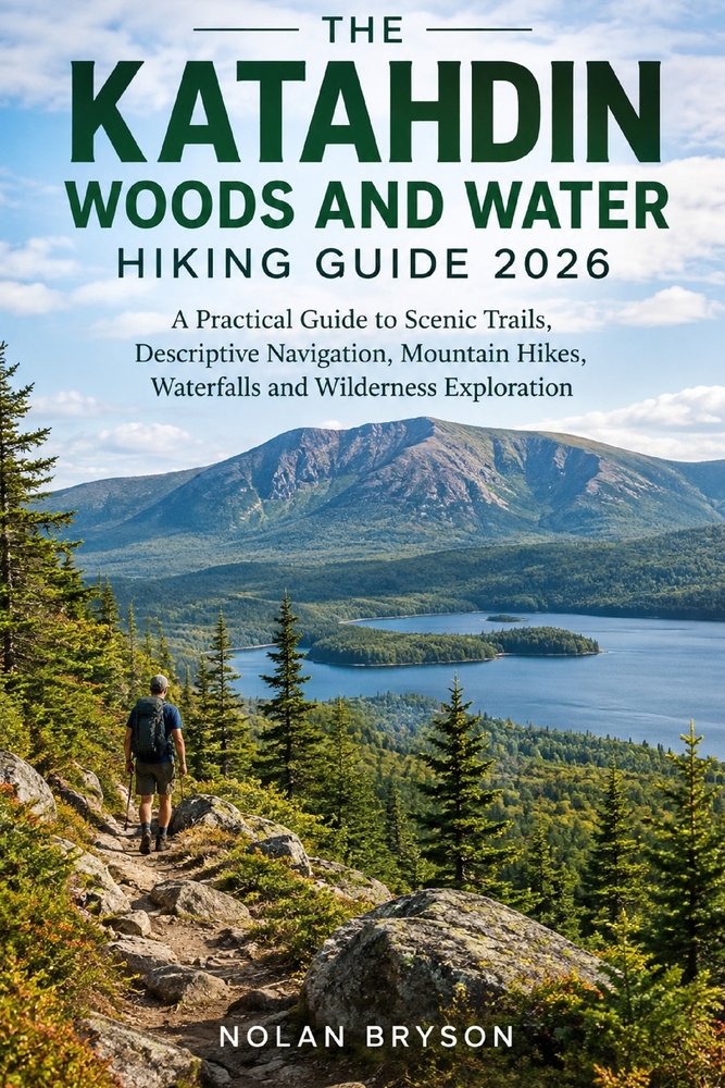 The Katahdin Woods and Water Hiking Guide 2026: A Practical Guide to Scenic Trails, Descriptive Navigation, Mountain Hikes, Waterfalls and Wilderness cover