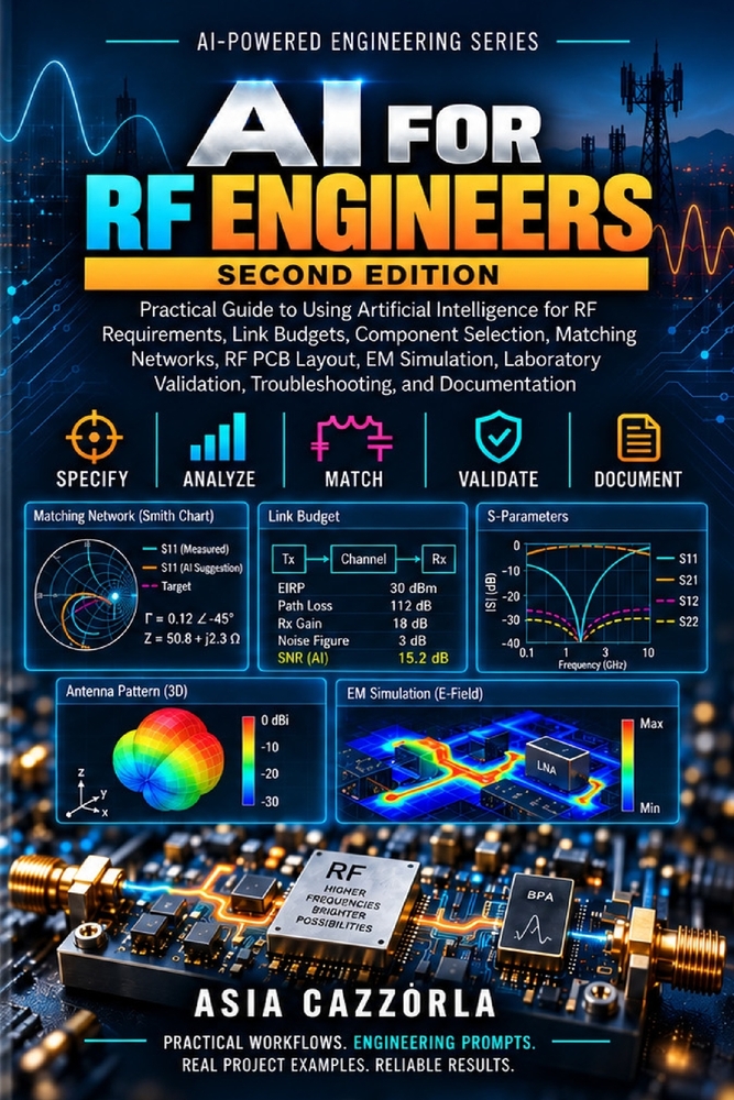 AI For RF Engineers (II Edition): Practical AI-Assisted Workflows for RF Design, Simulation, Measurement, and Debugging cover