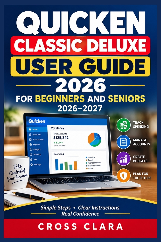 Quicken Classic Deluxe User Guide 2026 for Beginners and Seniors 2026-2027: Master Personal Finances with Step-by-Step Budgeting, Account Setup, Bill cover