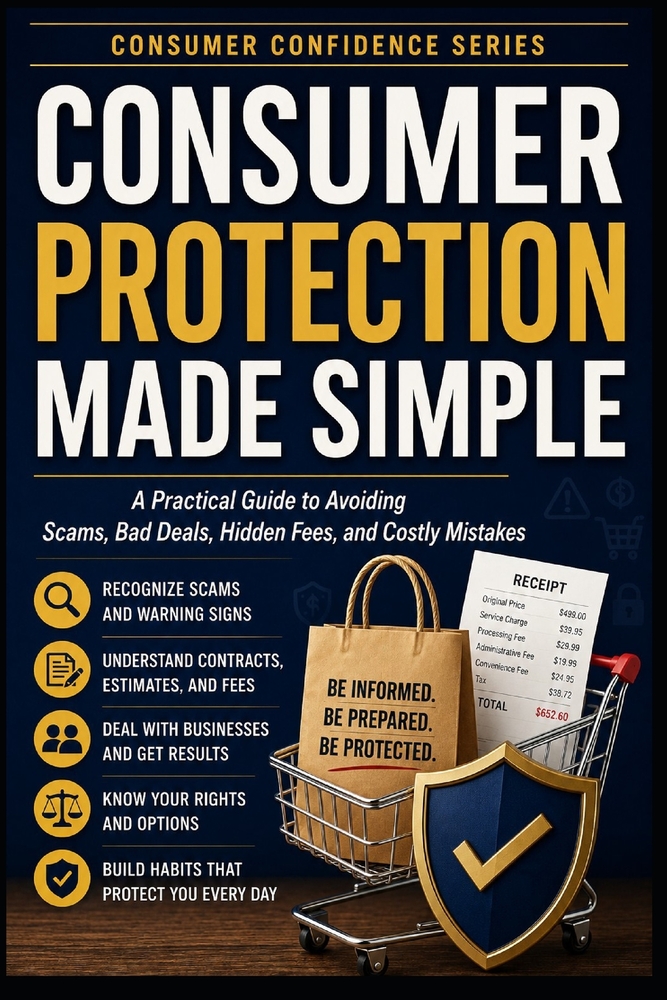 Consumer Protection Made Simple: A Practical Guide to Avoiding Scams, Bad Deals, Hidden Fees, and Costly Mistakes cover
