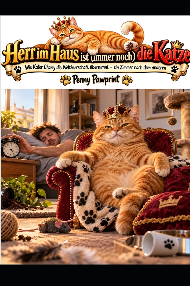 Herr im Haus ist (immer noch) die Katze: Wie Kater Charly die Weltherrschaft übernimmt - ein Zimmer nach dem anderen cover