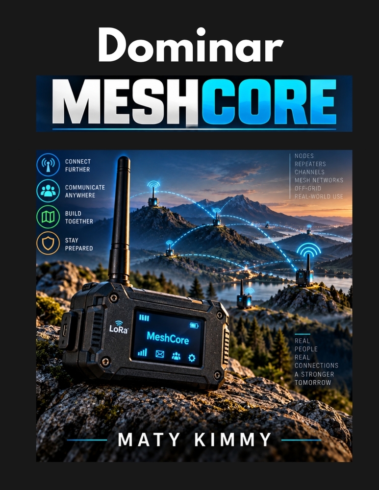 Dominar MeshCore: Guía práctica para la configuración, mensajería y redes LoRa Mesh cover