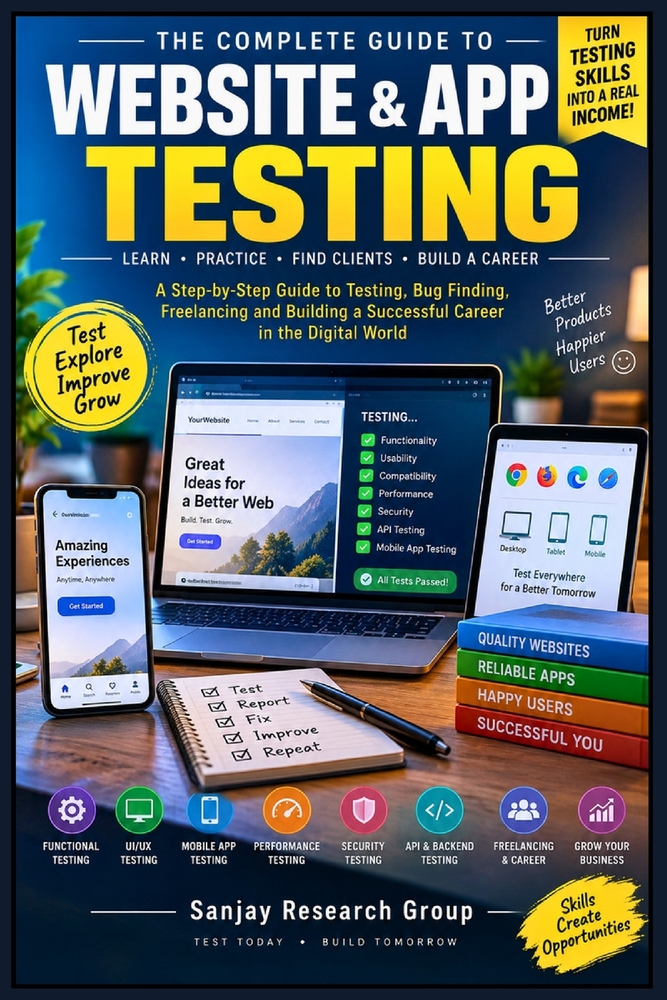 Website & App Testing: A Step by Step Guide to Testing, Bug Finding, Freelancing and Building a Successful Career in the Digital World cover