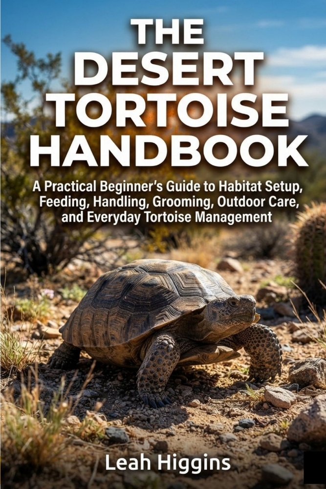 The Desert Tortoise Handbook: A Practical Beginner's Guide to Habitat Setup, Feeding, Handling, Grooming, Outdoor Care, and Everyday Tortoise Manageme cover