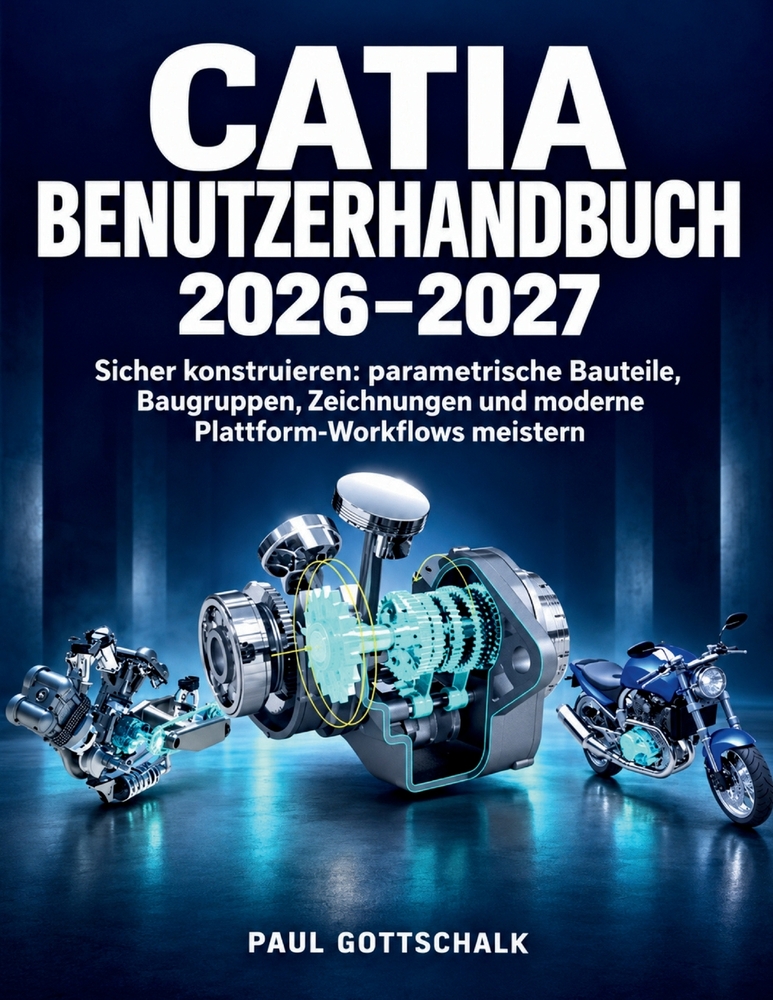 CATIA Benutzerhandbuch 2026-2027: Sicher konstruieren: parametrische Bauteile, Baugruppen, Zeichnungen und moderne Plattform-Workflows meistern cover