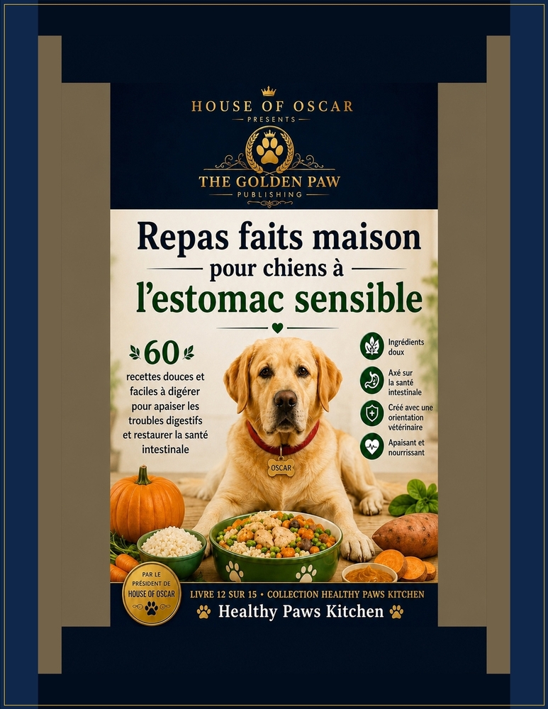 Repas faits maison pour chiens à l'estomac sensible: 60 recettes douces et faciles à digérer pour apaiser les troubles digestifs et restaurer la santé cover